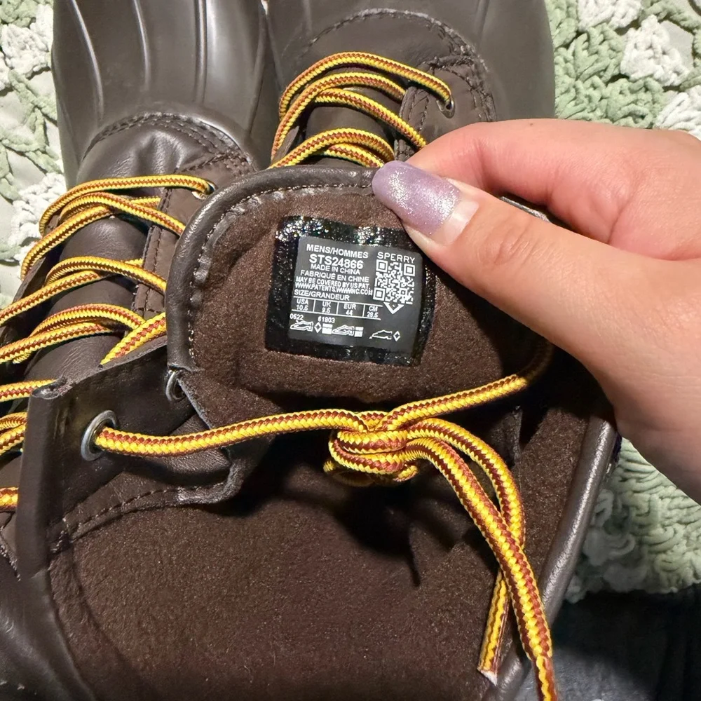 ❣️🤙🏽Sperry Men's Brown and Tan Rain Boots
